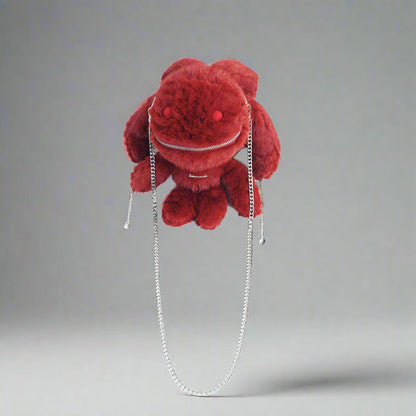 Sac en bandoulière créature prêt pour l'aventure -  sac au design unique - Sac en bandoulière créature en peluche pour un look ludique