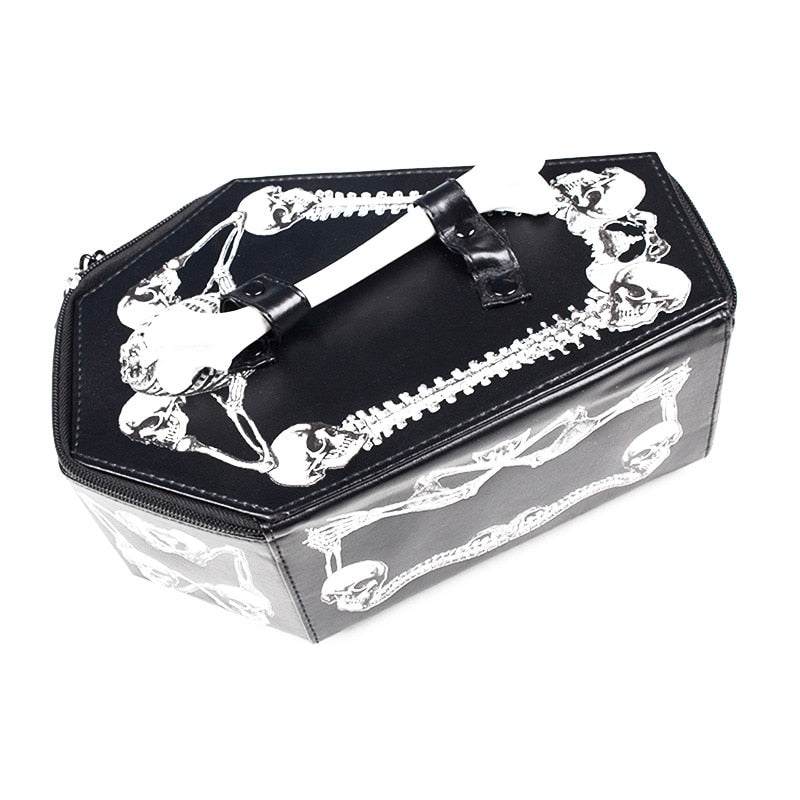Sac en forme de cercueil gothique - sac en cuir - Sac gothique en forme de cercueil pour un style audacieux