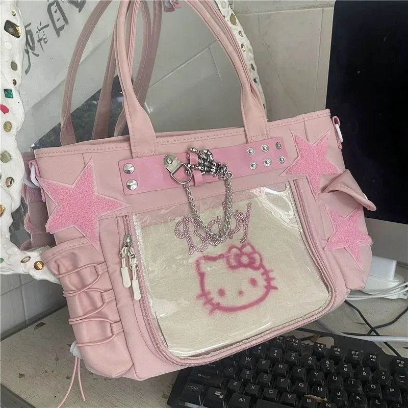 Sac fourre-tout Hello Kitty -  design léger sac - Sac fourre-tout Hello Kitty tendance et pratique