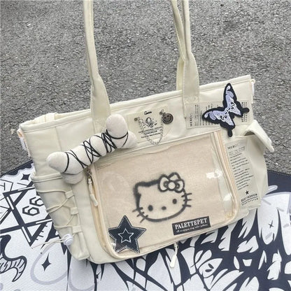 Sac fourre-tout Hello Kitty - sac mode nostalgique - Sac fourre-tout Hello Kitty tendance et pratique