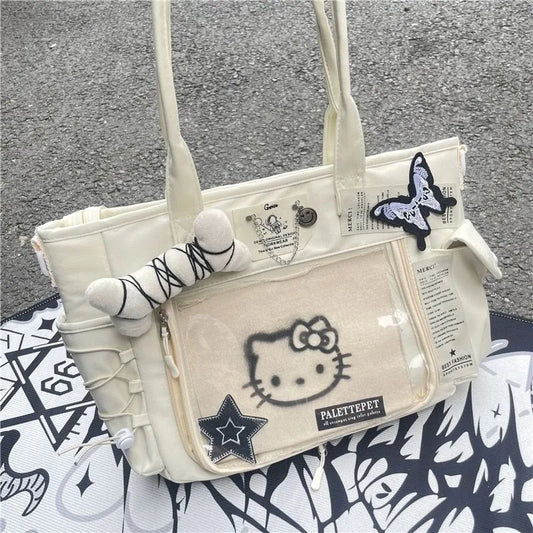 Sac fourre-tout Hello Kitty - sac mode nostalgique - Sac fourre-tout Hello Kitty tendance et pratique