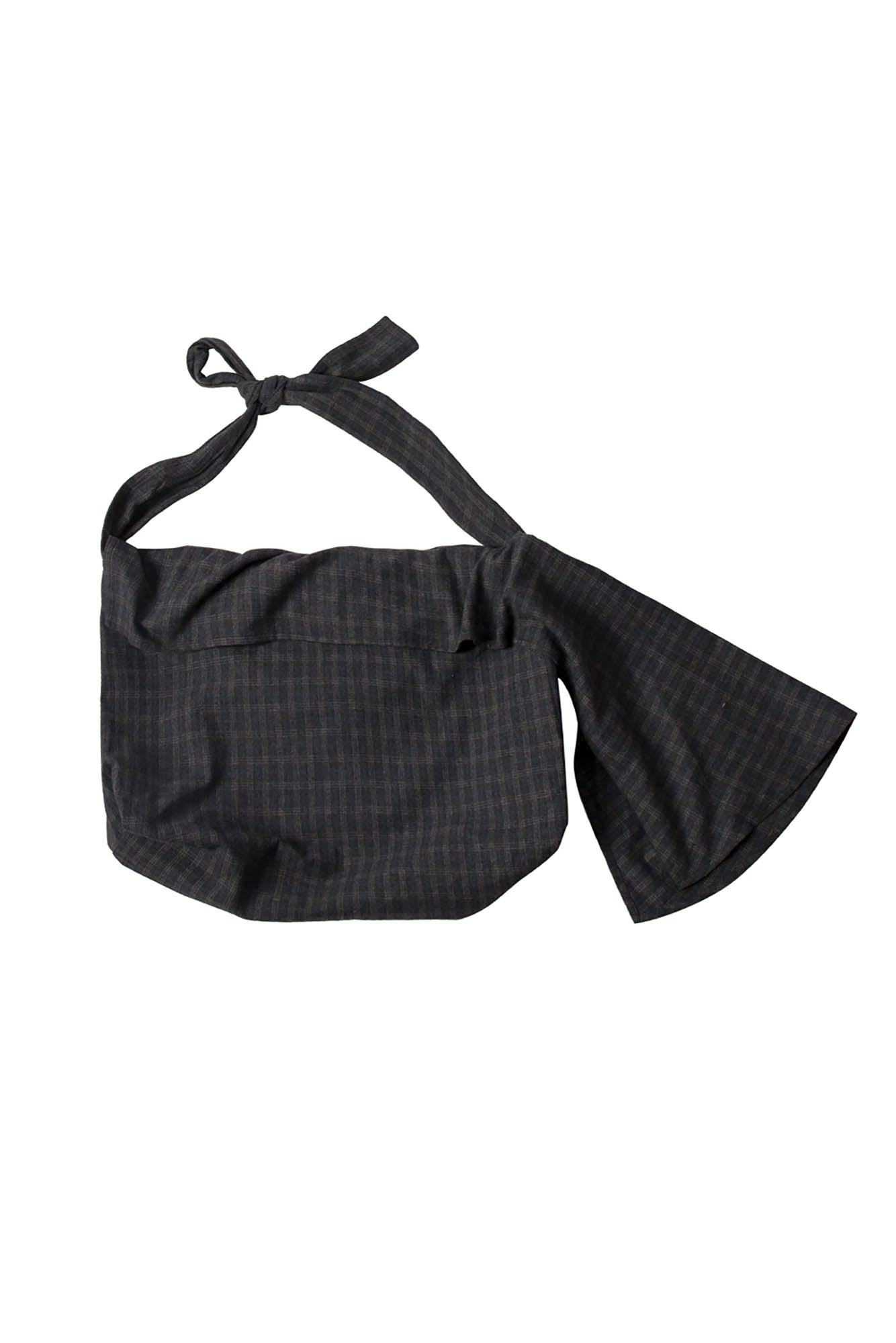 Sac Hobo en Laine à Carreaux Élégant -  compartiment zippé - Sac Hobo en Laine à Carreaux pour un Style Élégant
