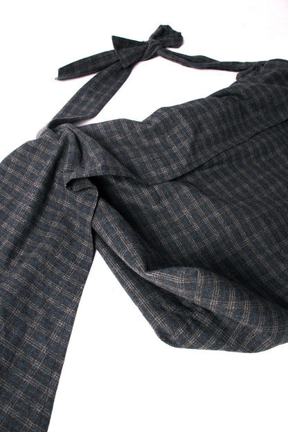 Sac Hobo en Laine à Carreaux Élégant -  motif à carreaux sophistiqué - Sac Hobo en Laine à Carreaux pour un Style Élégant