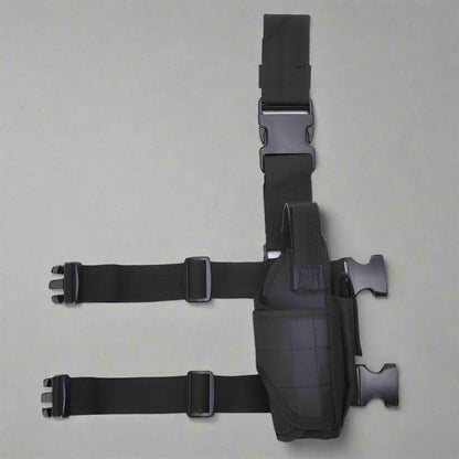 Sac à jambes et sangle multi-usages -  ceinture tactique - Sac à jambes noir résistant et polyvalent