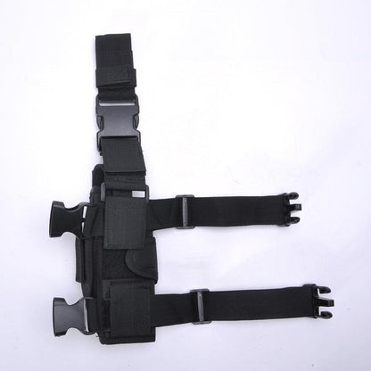 Sac à jambes et sangle multi-usages -  sac pour aventure - Sac à jambes noir résistant et polyvalent