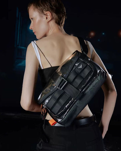 Sac Messager Magnétique Étanche - sac pour usage quotidien - Sac Messager Étanche aux Caractéristiques Techwear