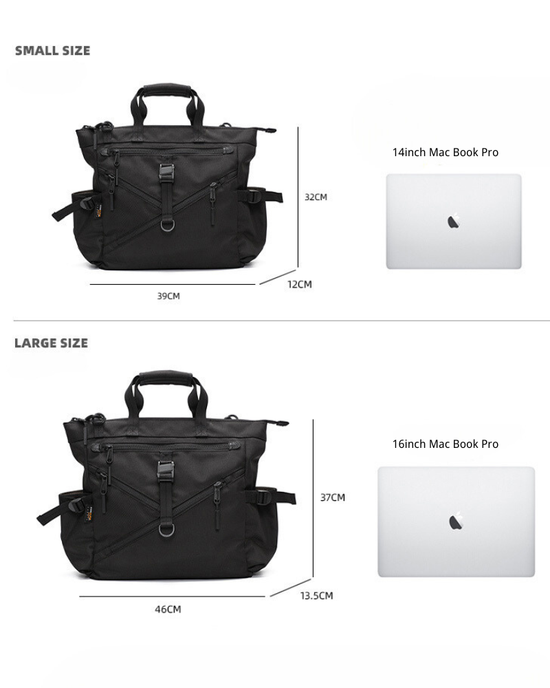 Sac Messenger Chic et Spacieux -  sac en nylon - Sac Messenger Chic et Spacieux pour un Style Techwear