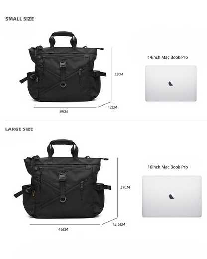 Sac Messenger Chic et Spacieux -  sac en nylon - Sac Messenger Chic et Spacieux pour un Style Techwear