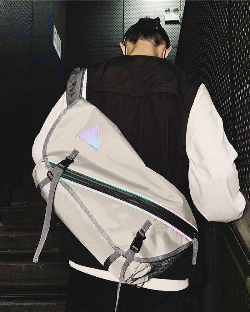 Sac Messenger Réfléchissant City Glow -  gris - Sac Messenger Réfléchissant City Glow pour un Style Urbain