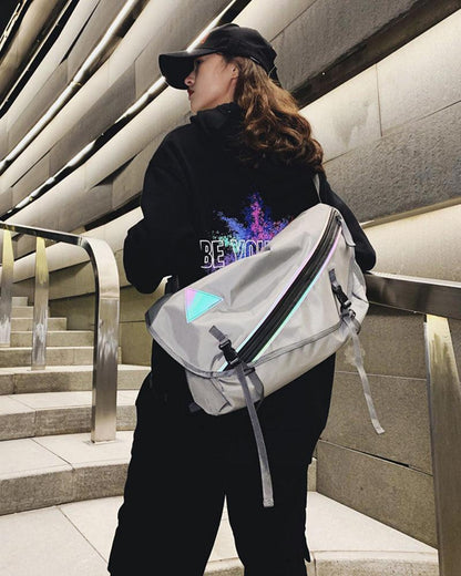 Sac Messenger Réfléchissant City Glow -  sac élégant - Sac Messenger Réfléchissant City Glow pour un Style Urbain