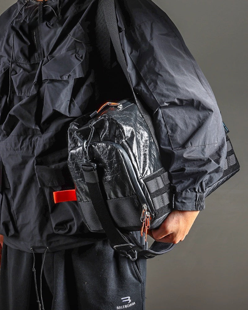 Sac Sling Polyvalent pour Chercheur de Sensations -  sac noir - Sac Sling Polyvalent pour un Style Streetwear Confortable