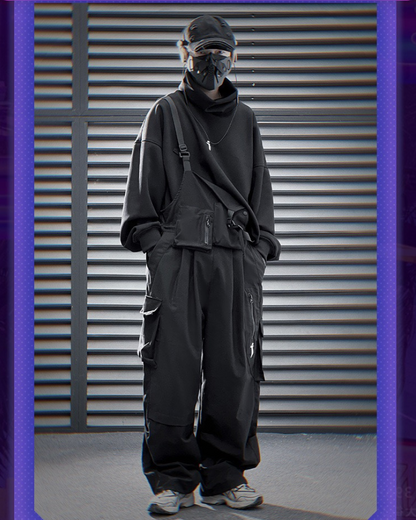 Salopette Utilitaire Polyvalente -  pantalon urbain - Salopette Utilitaire Polyvalente pour Tous les Styles