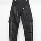 Pantalons Cargo Patchwork Noir Chic