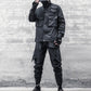 Pantalons Cargo Patchwork Noir Chic