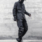 Pantalons Cargo Patchwork Noir Chic