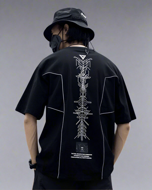 T-shirt Sci-Fi Futuriste Néon