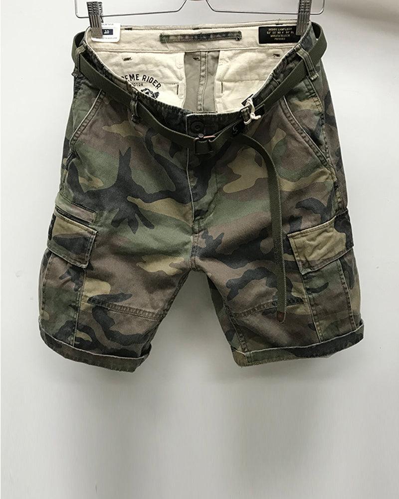Shorts Cargo Camo Prêts pour la Ville -  mode urbaine - Shorts Cargo Camo pour Aventures en Plein Air