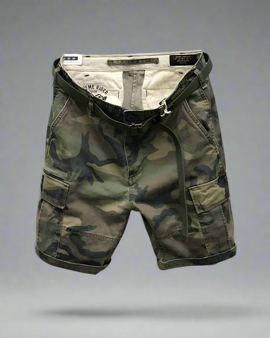 Shorts Cargo Camo Prêts pour la Ville - shorts camo - Shorts Cargo Camo pour Aventures en Plein Air