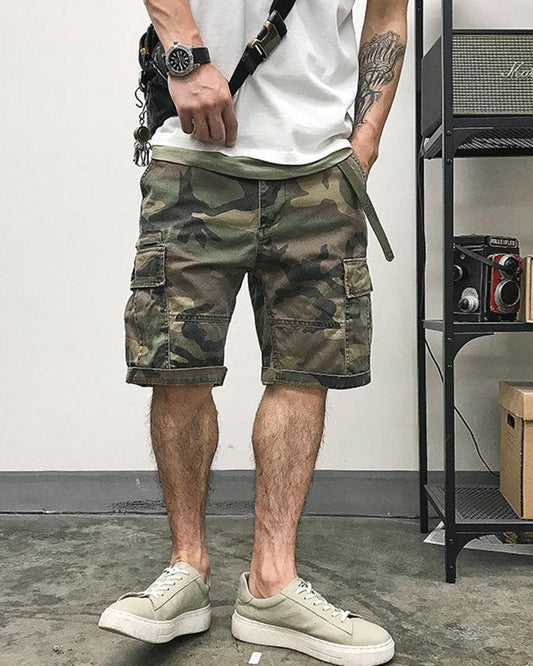 Shorts Cargo Camo Prêts pour la Ville - shorts d'extérieur - Shorts Cargo Camo pour Aventures en Plein Air