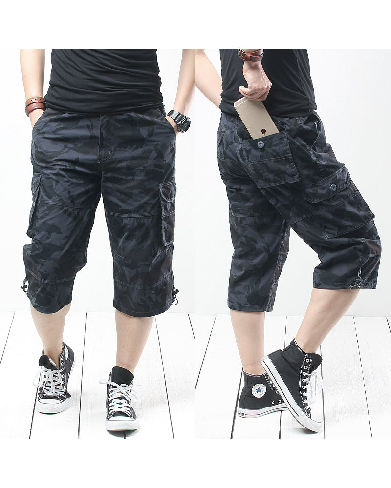 Shorts cargo camouflage surdimensionnés tendance -  cargo - Shorts cargo camouflage tendance pour toutes vos aventures