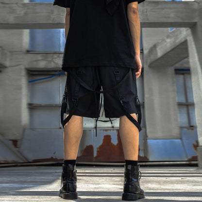 Shorts Cargo d'Aventure Urbaine -  pantalons techwear - Shorts Cargo d'Aventure Urbaine pour un Style Polyvalent