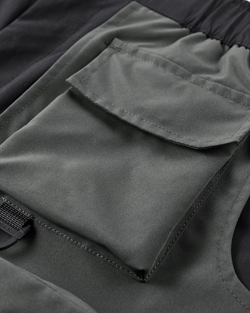 Shorts cargo à double couche tout temps - shorts fonctionnels - Shorts cargo tout temps pour le plein air