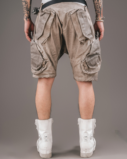 Shorts Cargo Essentiels de l'Explorateur -  mode cyberpunk - Shorts Cargo Essentiels pour une Exploration Stylée