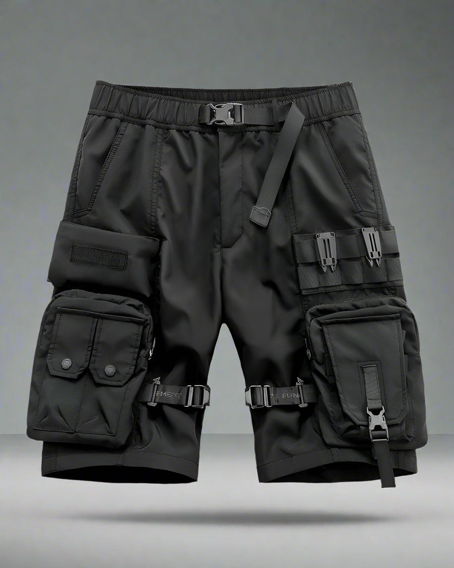 Shorts Cargo Essentiels à Poches - shorts d'été techwear - Shorts Cargo Essentiels avec Poches Multifonctions