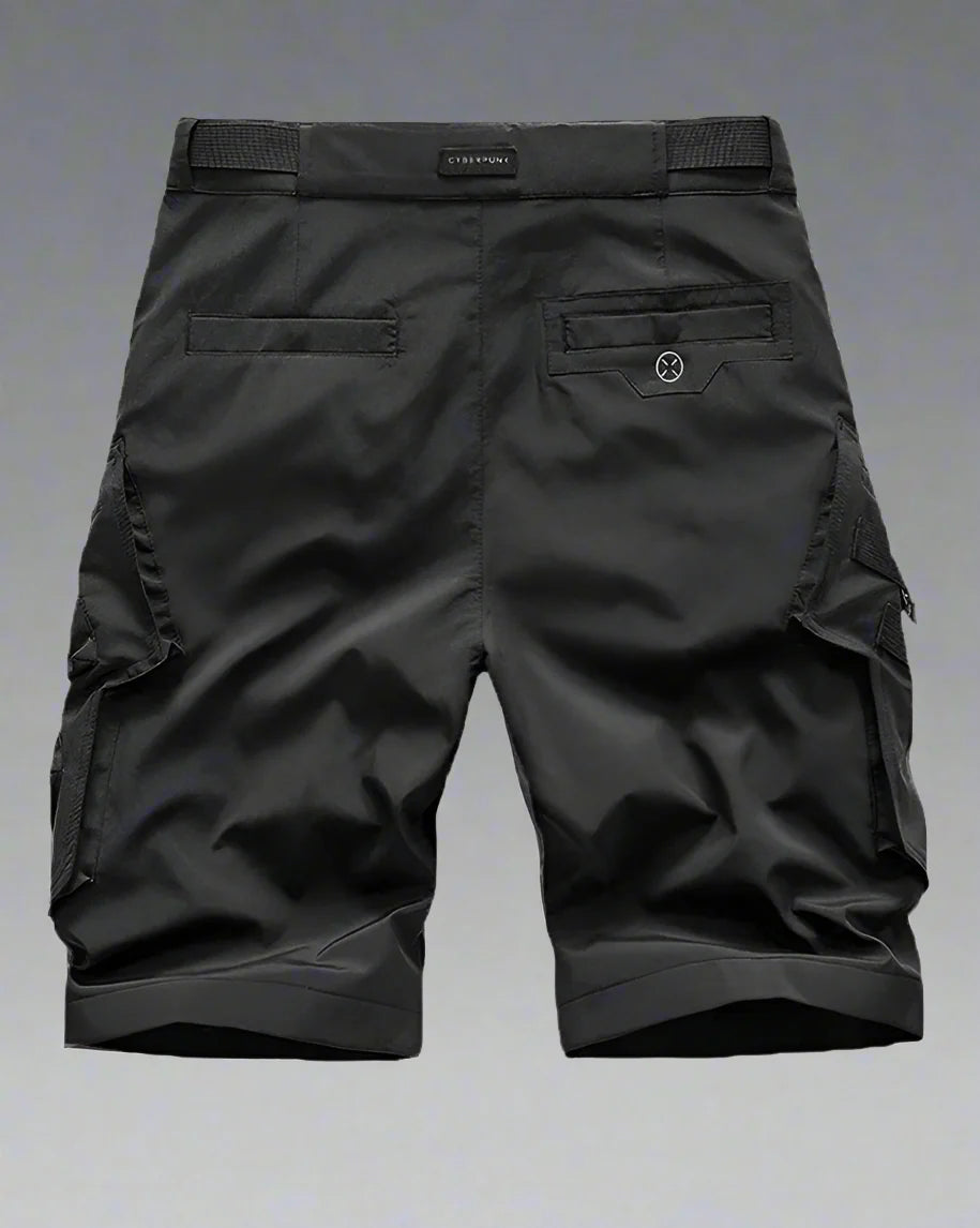 Shorts Cargo Noir Essentiels - shorts cargo - Shorts Cargo Noir pour Aventuriers Urbains