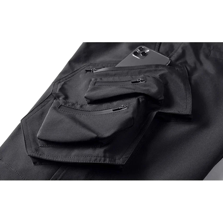Shorts Cargo Noir Essentiels -  urbain - Shorts Cargo Noir pour Aventuriers Urbains