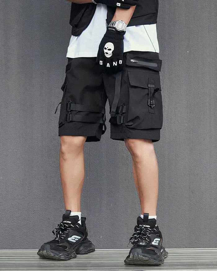 Shorts Cargo Noirs Chic -  cargo - Shorts Cargo Noirs Chic pour un Style Urbain