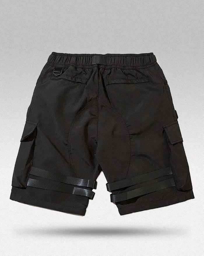 Shorts Cargo Noirs Chic -  techwear - Shorts Cargo Noirs Chic pour un Style Urbain