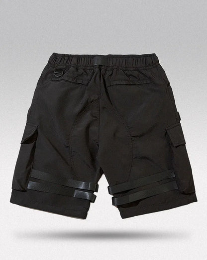 Shorts Cargo Noirs Chic -  techwear - Shorts Cargo Noirs Chic pour un Style Urbain