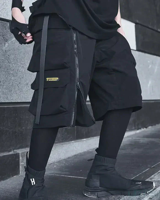 Shorts Cargo Noirs Élégants - shorts - Shorts Cargo Noirs Élégants pour un Style Urbain