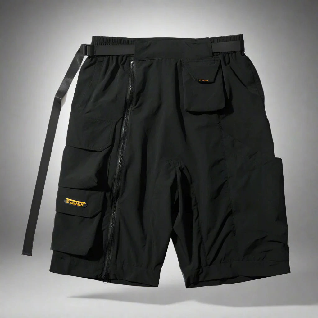 Shorts Cargo Noirs Stylés -  rangement pratique - Shorts Cargo Noirs Stylés pour un Style Pratique