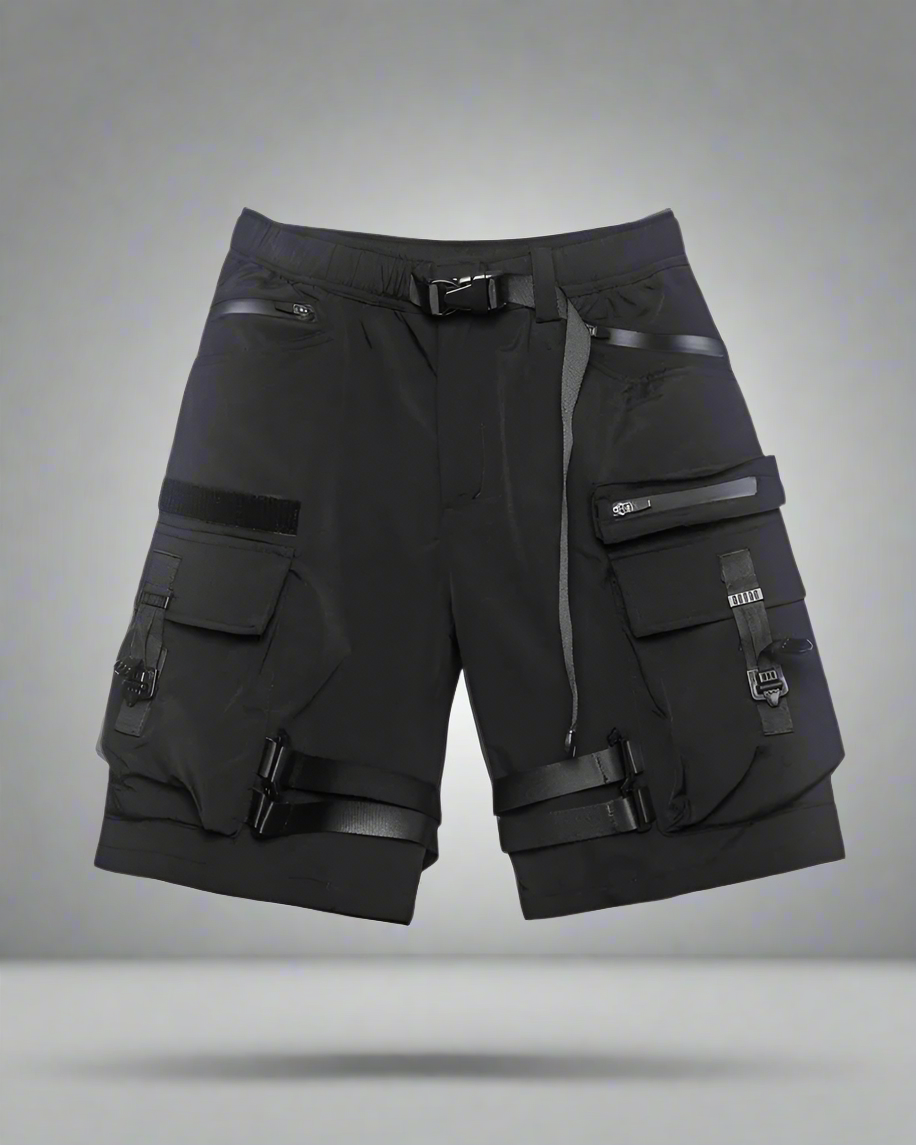 Shorts Cargo Noirs Toutes Saisons - shorts cargo - Shorts Cargo Noirs Confortables pour Une Utilisation Quotidienne