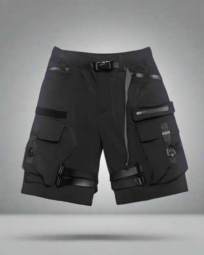 Shorts Cargo Noirs Toutes Saisons - shorts cargo - Shorts Cargo Noirs Confortables pour Une Utilisation Quotidienne