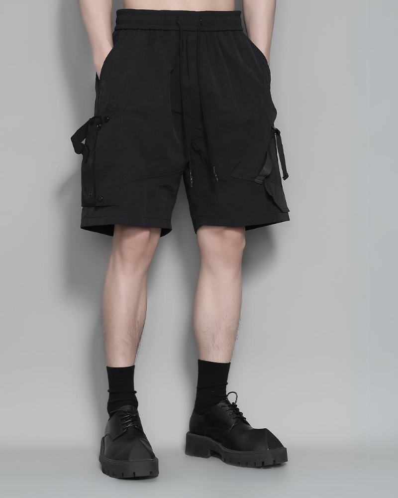 Shorts Cargo Patchwork Élégants -  mode décontractée - Shorts Cargo Patchwork Confortables et Pratiques