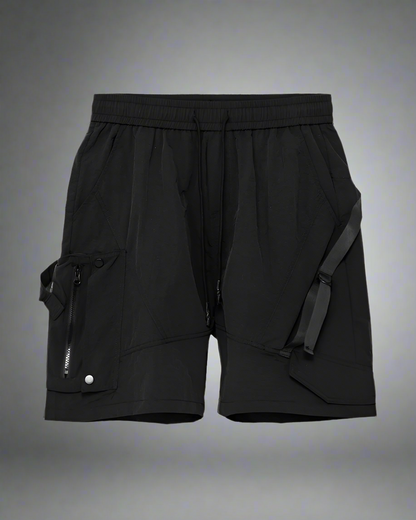 Shorts Cargo Patchwork Élégants -  noir - Shorts Cargo Patchwork Confortables et Pratiques