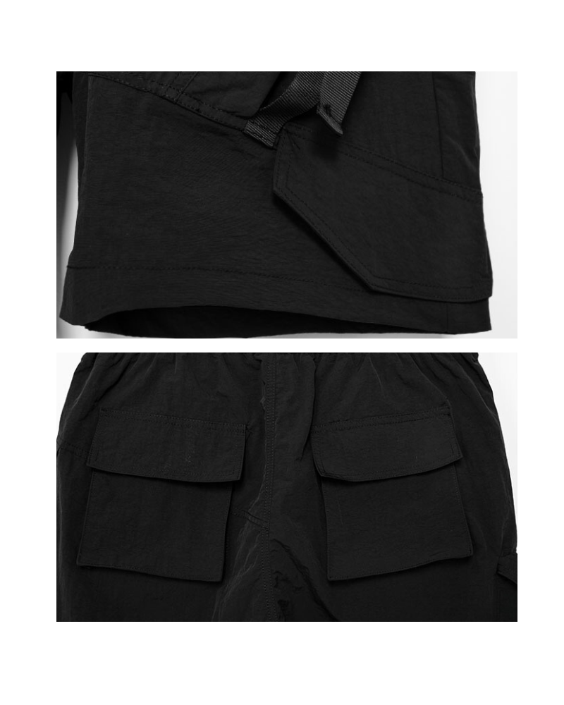 Shorts Cargo Patchwork Élégants -  shorts pour activités en plein air - Shorts Cargo Patchwork Confortables et Pratiques