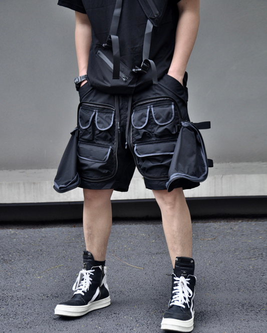 Shorts cargo polyvalents à poches multiples - shorts cargo - Shorts cargo à poches pour le plein air et la ville