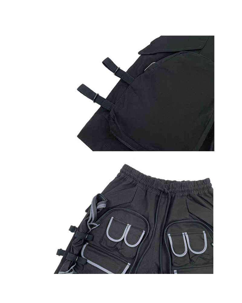 Shorts cargo polyvalents à poches multiples - shorts fonctionnels - Shorts cargo à poches pour le plein air et la ville