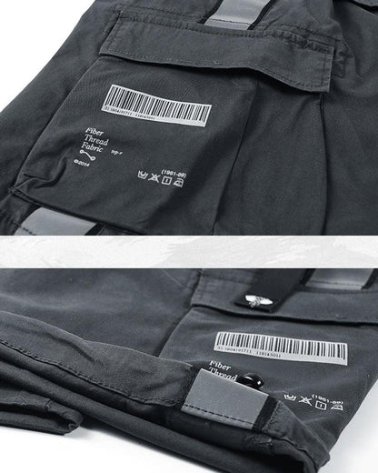 Shorts Cargo Réfléchissants Prêts pour l'Aventure -  pantalons techwear - Shorts cargo réfléchissants pour vos aventures nocturnes