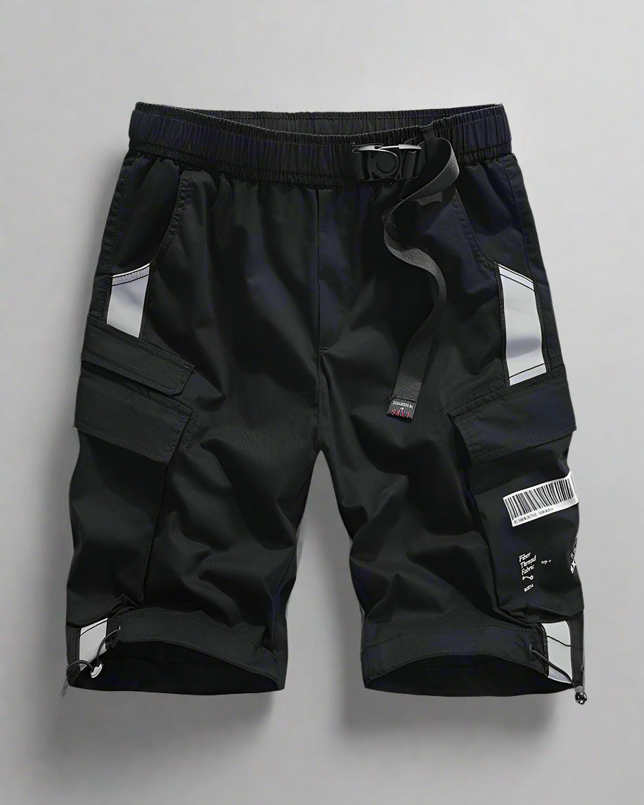 Shorts Cargo Réfléchissants Prêts pour l'Aventure - shorts cargo - Shorts cargo réfléchissants pour vos aventures nocturnes