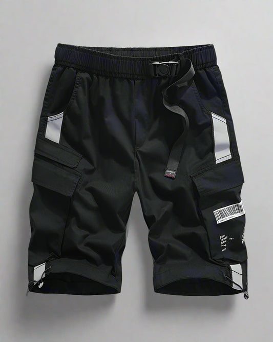 Shorts Cargo Réfléchissants Prêts pour l'Aventure - shorts cargo - Shorts cargo réfléchissants pour vos aventures nocturnes