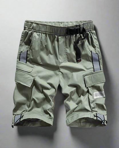 Shorts Cargo Réfléchissants Prêts pour l'Aventure - shorts mode urbaine - Shorts cargo réfléchissants pour vos aventures nocturnes