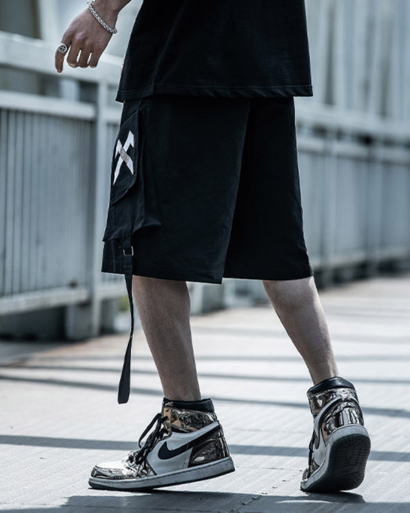 Shorts Cargo Tech Polyvalents -  mode streetwear - Shorts Cargo Tech : Confort et Style Urbain