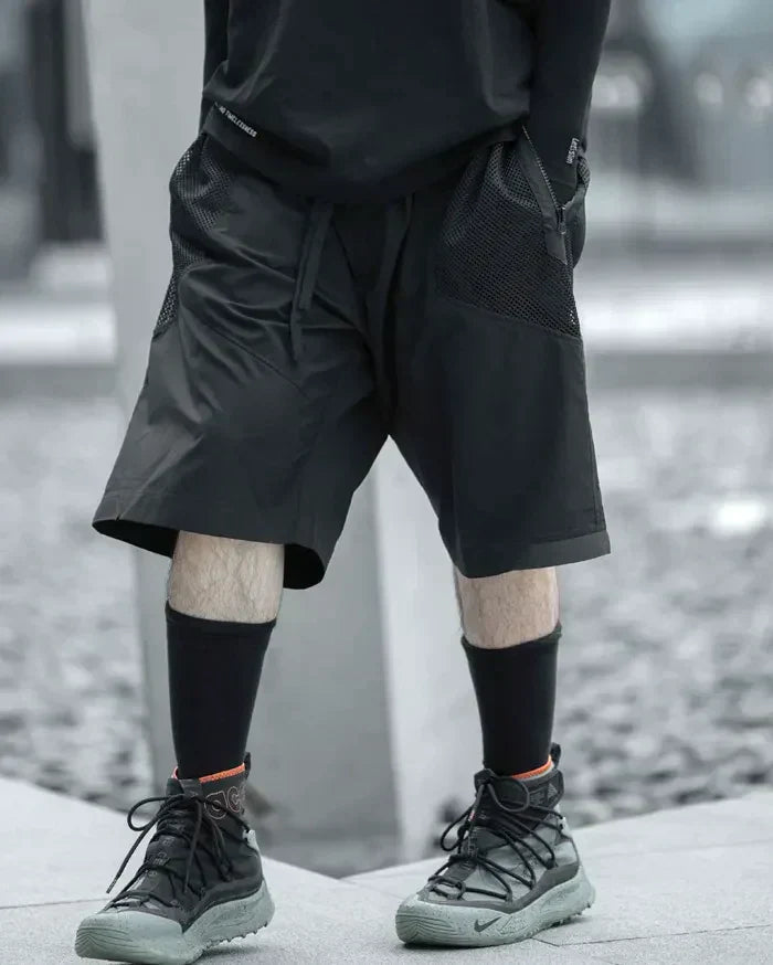 Shorts Chic Été -  mode estivale - Shorts Techwear Chic pour un Style Urbain en Été