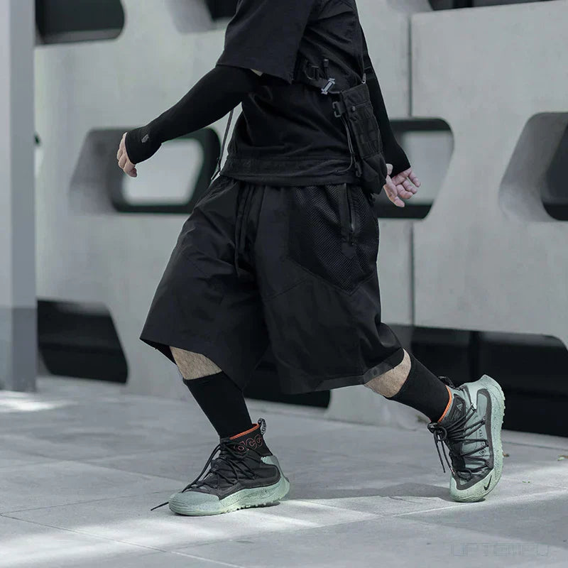 Shorts Chic Été - shorts techwear - Shorts Techwear Chic pour un Style Urbain en Été