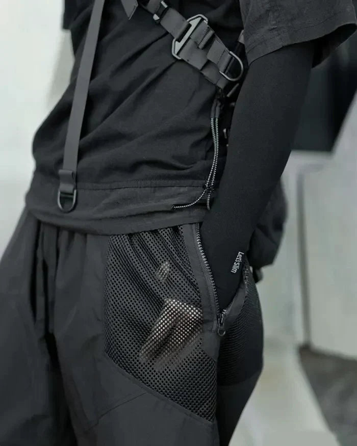 Shorts Chic Été -  été - Shorts Techwear Chic pour un Style Urbain en Été